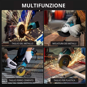 Kit Professionale 2 in 1 Trapano Avvitatore ad Impulsi Smerigliatrice Angolare 