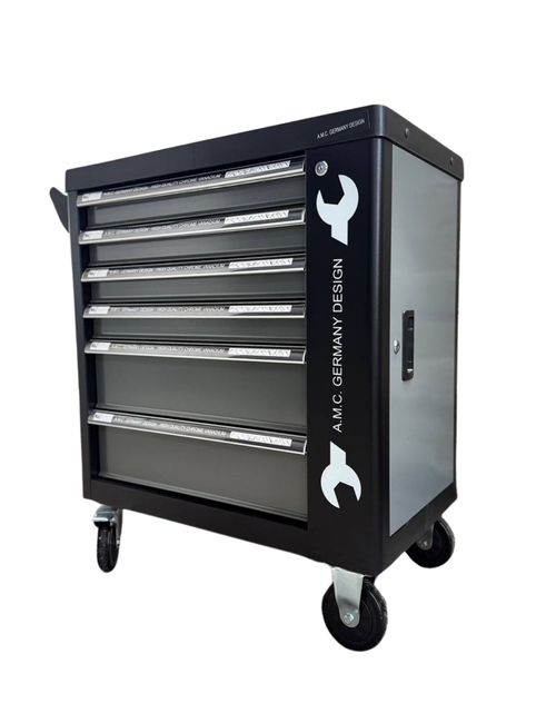 Carrello porta attrezzi con ruote completo di utensili 6 cassetti 1000 pezzi