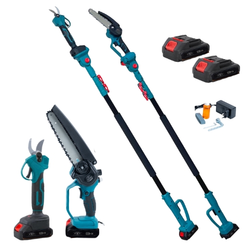 Kit professionale forbice da potatura 30mm motosega 8 pollici asta telescopica.