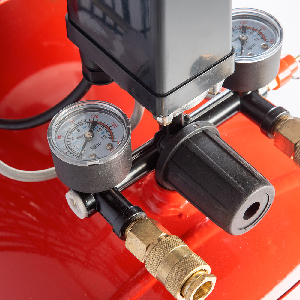 Compressore aria da 100 litri 1500W elettrico coassiale 3 Hp 8 Bar salvaspazio