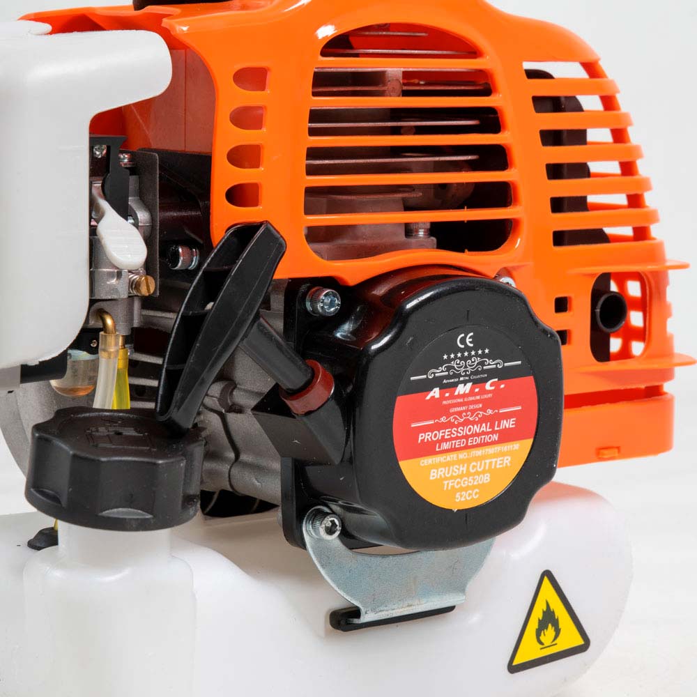 Decespugliatore a scoppio 2 tempi 52 cc con doppio disco e kit accessori incluso