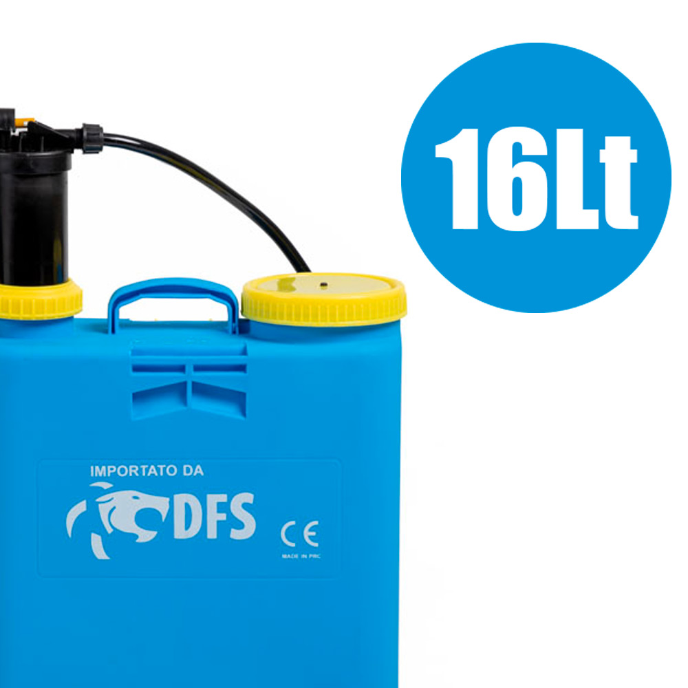 Pompa a spalla manuale nebulizzatore da 16 lt per disinfestazione irrorazione