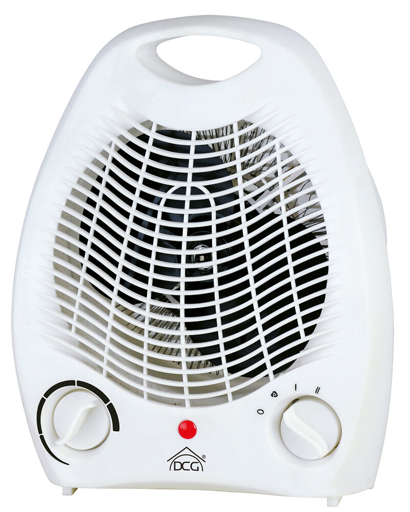 Termoventilatore verticale stufetta con elettroventola elettrica.
