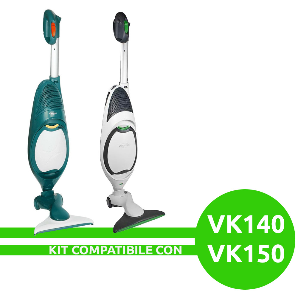 Kit Risparmio Ricambi Folletto Compatibili VK140 VK150 12 Sacchetti 12  Profumi 2 Filtri Griglia Motore 1 Setola