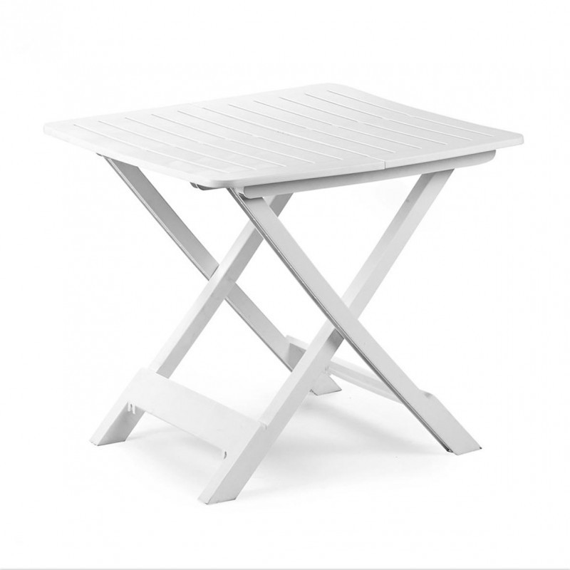 Tavolo Tevere Pieghevole Bianco 79x72x70H