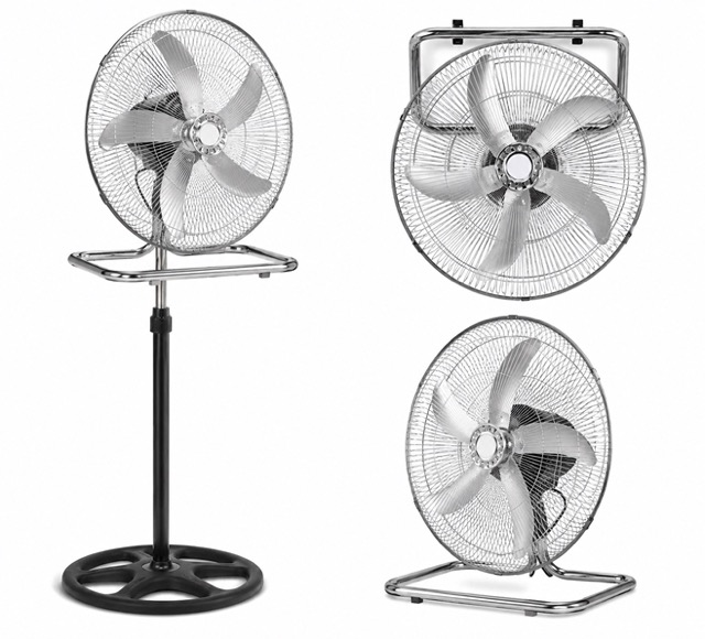 Ventilatore a piantana 3 in 1 pale 40cm 3 velocita' selezionabili.