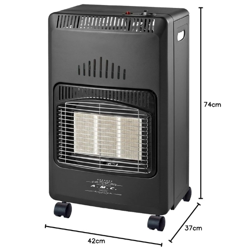 Stufa a Gas Richiudibile 4200W con 3 Livelli di Riscaldamento e 3 Potenze 