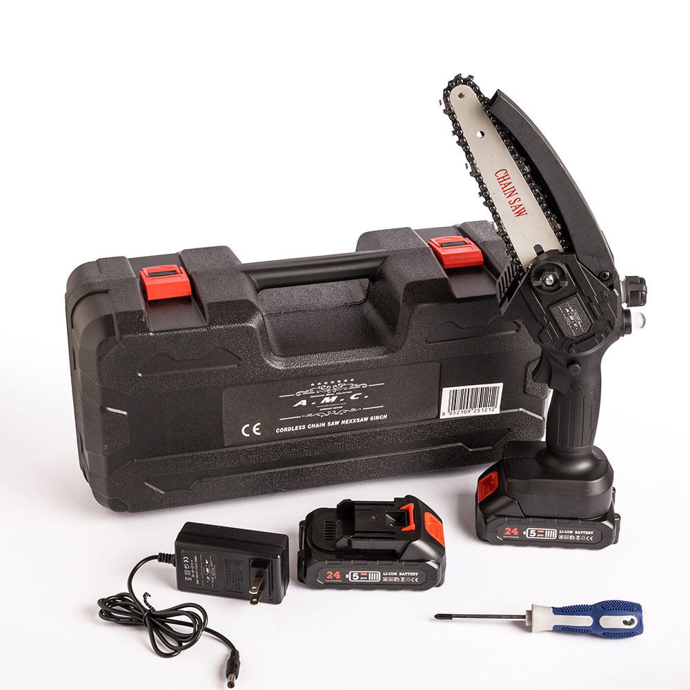 Motosega a batteria lama 6 pollici potatrice elettrica da giardino leggera 24V