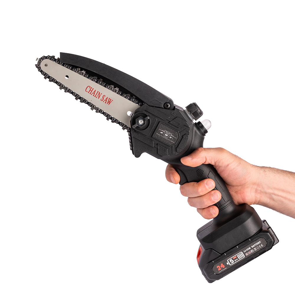 Motosega a batteria lama 6 pollici potatrice elettrica da giardino leggera 24V
