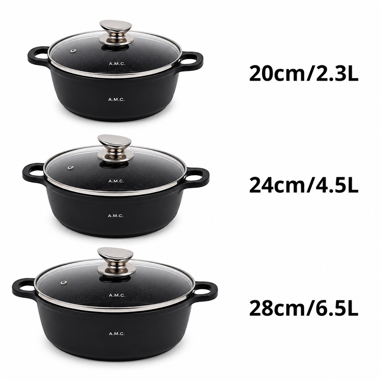 Set di Pentole 22 Pezzi Antiaderenti con Bistecchiera Batteria di Pentole 