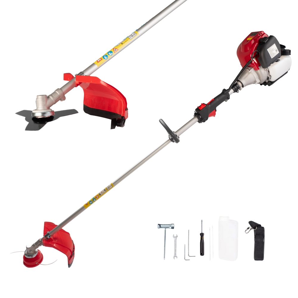 Decespugliatore a scoppio multifunzione 2 in 1 a benzina 4 tempi professionale.