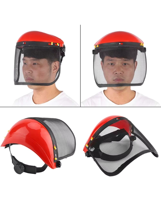 VISIERA A RETE REGOLABILE MASCHERA PROTETTIVA PER DECESPUGLIATORE