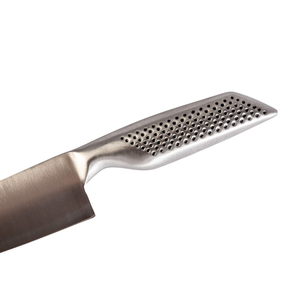 Set coltelli da barbecue cucina 8 pz acciaio inox monoblocco forma ergonomica