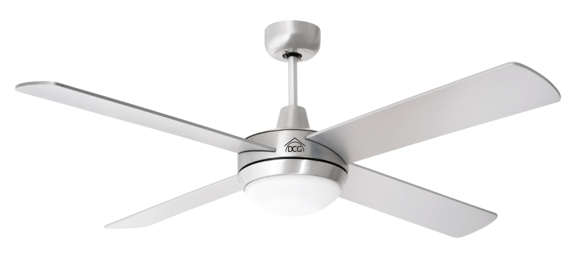 Ventilatore da soffitto con luce e telecomando 4 pale.