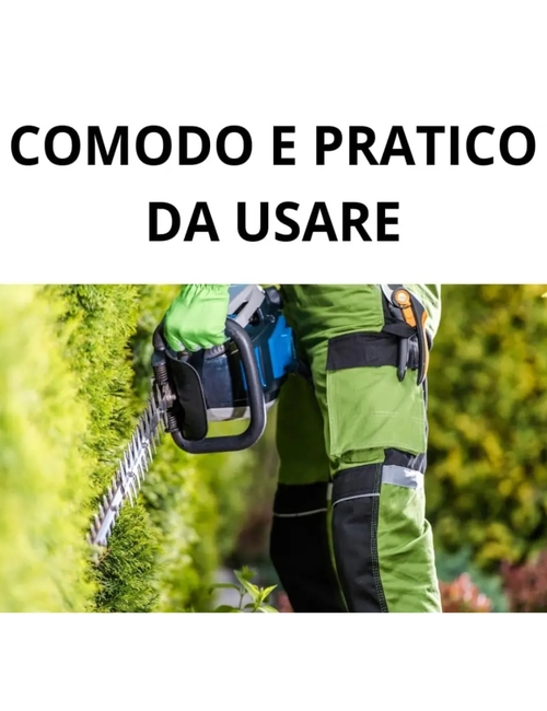 Tagliasiepi a Batteria Professionale Lunghezza Lama 51 cm Tosasiepi 2 Batterie