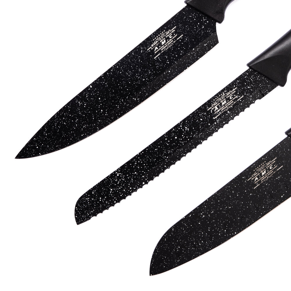 Set di coltelli piu' pelapatate colore pietra 6 pezzi di alta qualita'