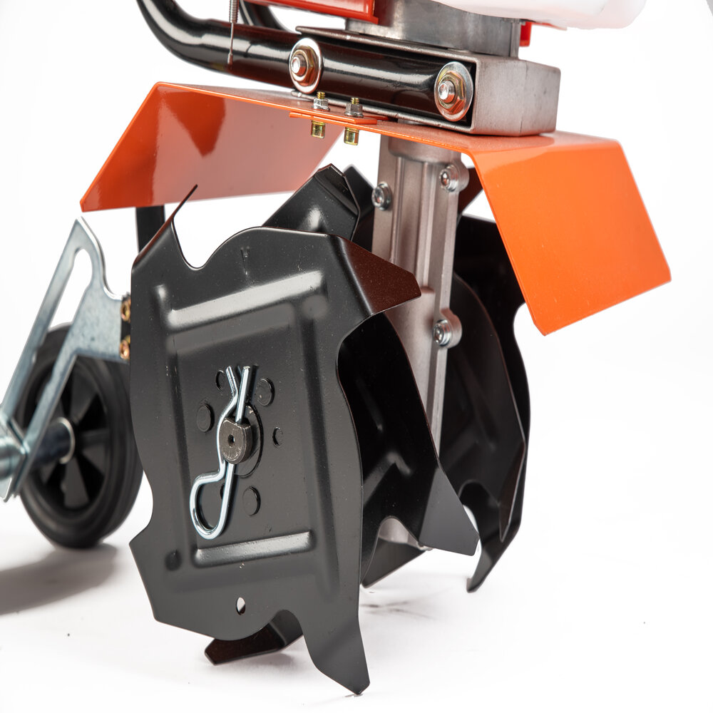 Motozappa motocoltivatore a scoppio 2 tempi da 3,7 cv e 65 cc raggio 30 cm