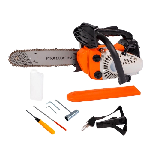 Motosega a scoppio amc 25cc lama 250mm potatura taglio con copricatena.