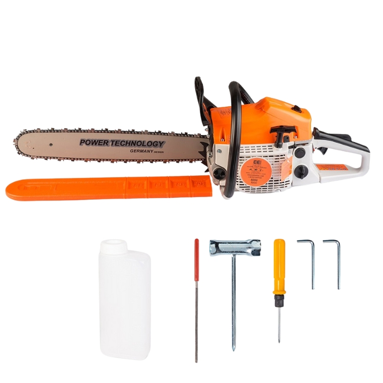 Motosega a scoppio 52cc profondita' lama 50cm professionale per giardinaggio.