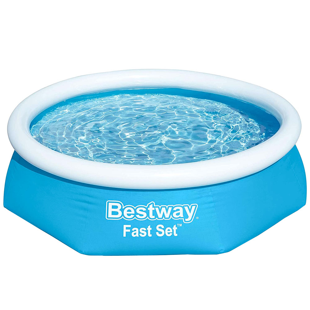 Piscina tonda automontante bestway fast set 57448, 3 strati duraplus, 244x61 cm