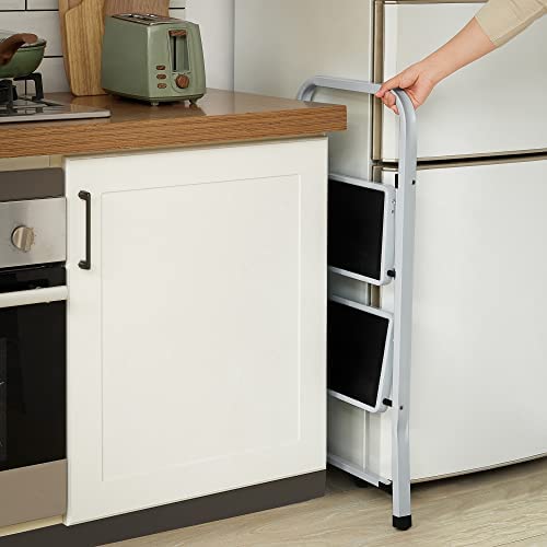 Scala Scaletta pieghevole salvaspazio con gradini antiscivolo in acciaio