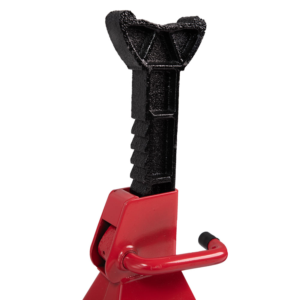 Coppia cavalletti 3 ton 9 livelli per auto con leva di sicurezza professionale
