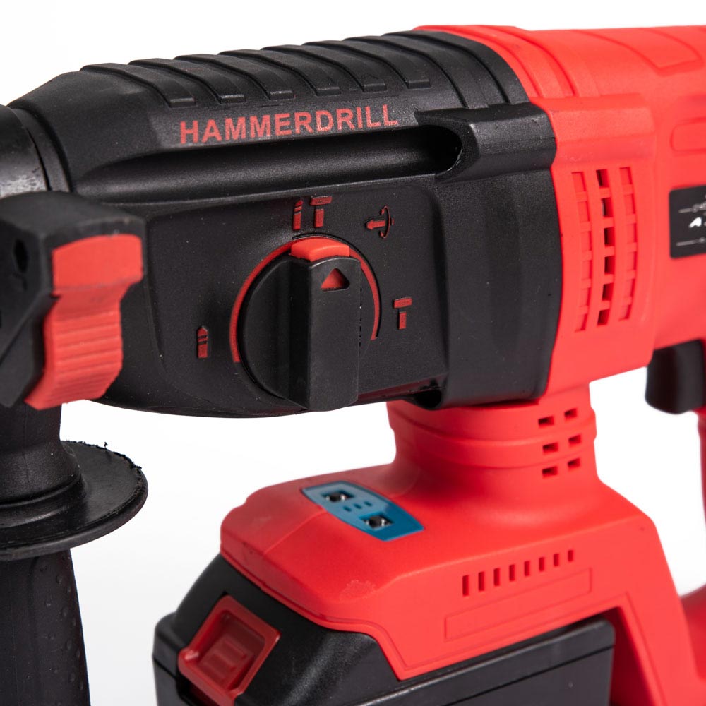 Trapano a percussione a batteria 2Ah valigetta e impugnatura ergonomica inclusa 