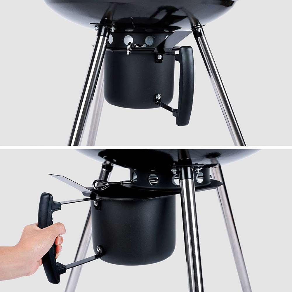 Barbecue sferico a carbone sandrigarden 57cm diametro con termometro e valvola