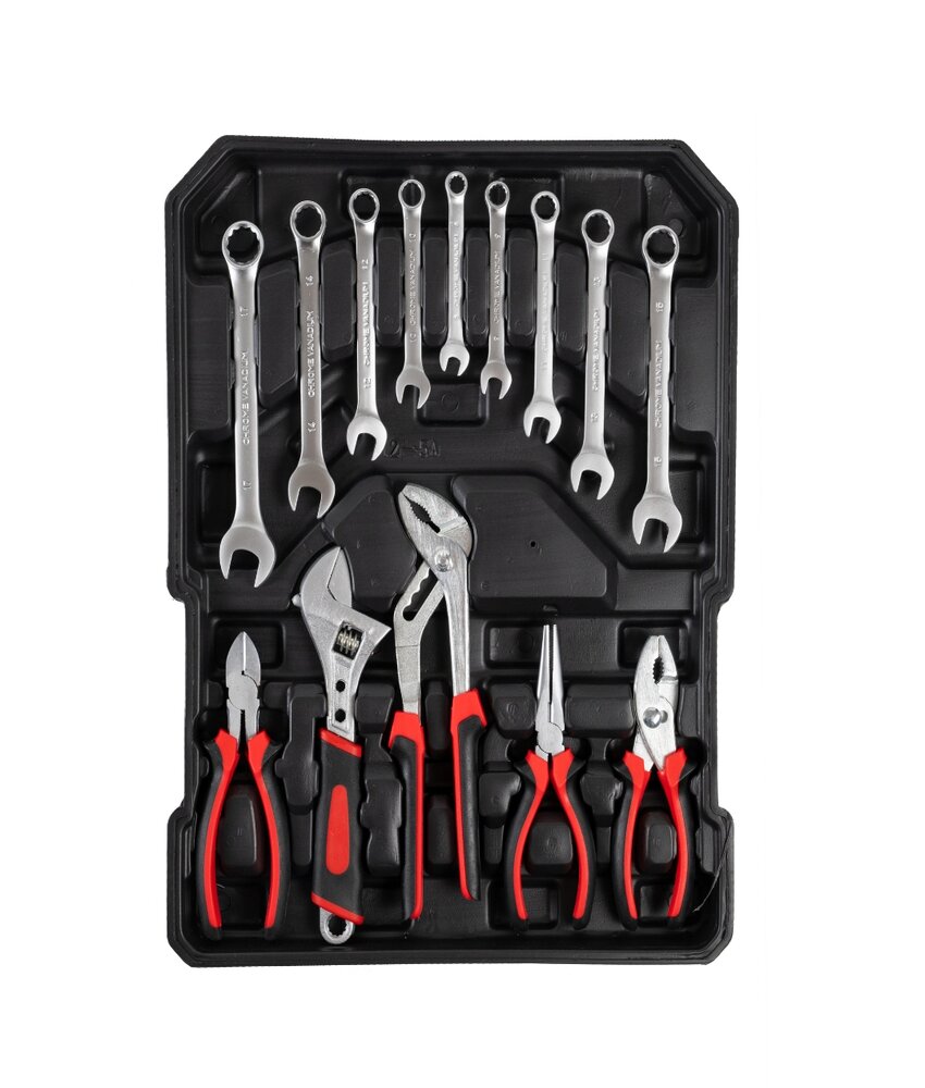 Set valigia utensili attrezzi da lavoro in cromo vanadio 849 pezzi trolley 