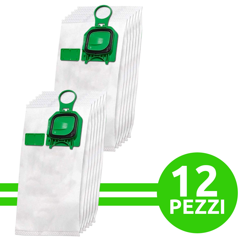 Set 12 sacchetti, 24 profumini, 2 filtri motore per folletto 140 VK150 |  Prezziaffare