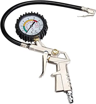 Pistola gonfiaggio pneumatici manometro pressione gomme professionale manometro .