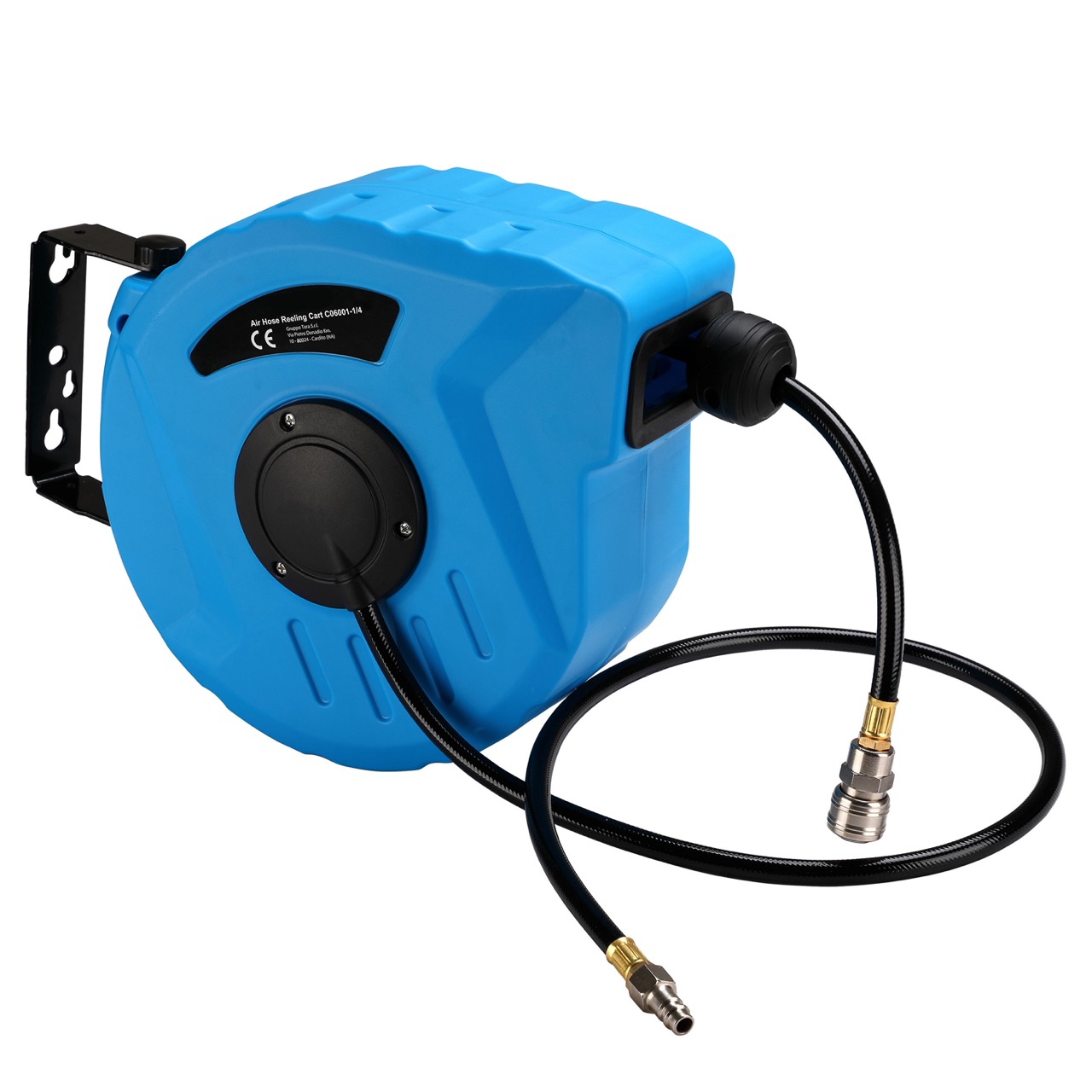 Avvolgitubo aria compressa con tubo professionale attacco 1/4.