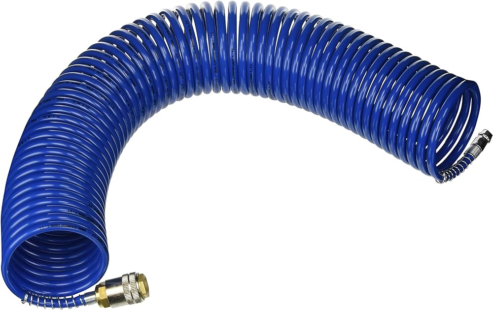 Wiltec Avvolgitubo per aria compressa 15 m, avvolgitubo automatico in acciaio, 20 bar, facile
